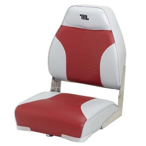 High back fold down compatible with/replacement for seat color: grey / red