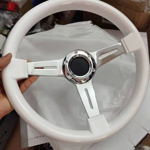 14&#034; 350mm horn button steering wheel for polaris slingshot without adapter pro