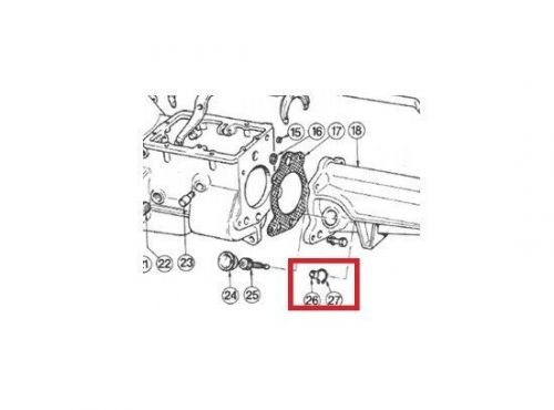 Ford escort speedometer drive oil seal type 9 5 speed type e 4 speed (rocket)