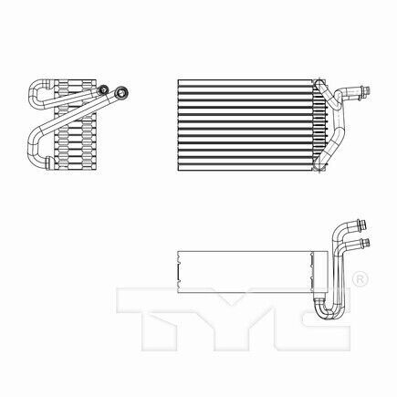 Tyc 97228 a/c evaporator core