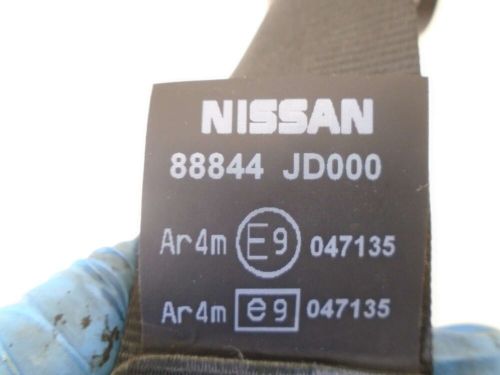 Nissan qashqai seat belt rear driver and passenger side 88844 jd000 - 2007-2013