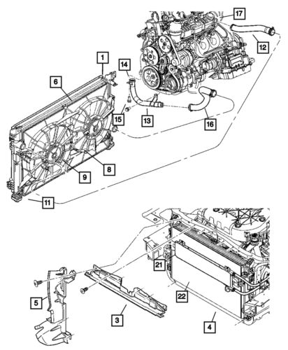 Genuine mopar fan shroud 5102442aa