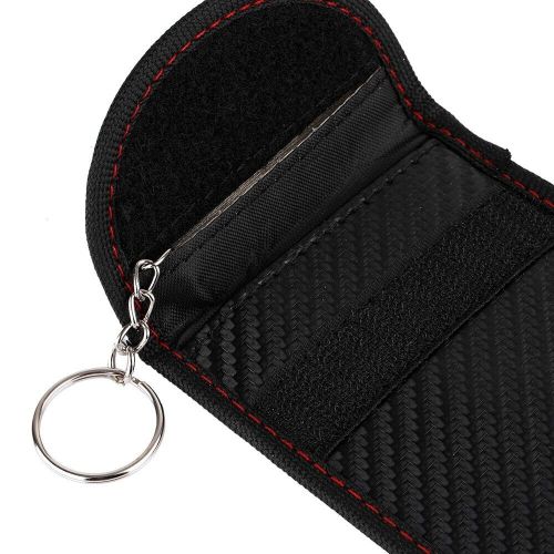 Carbon fiber car key shielding bag electromagnetic signal blocking case signal