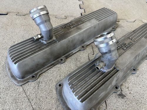 Oldsmobile 455 bbo hardin marine valve covers cast aluminum mickey thompson boat