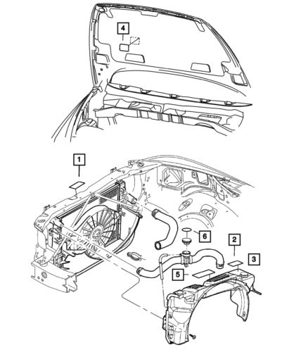 Genuine mopar emission label 52110424ab