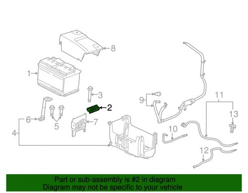 Genuine gm battery hold down retainer 42334730