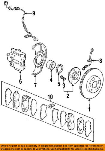 Honda oem 45251-sz3-000 front brake rotor/disc/disc brake rotor