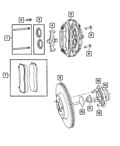 Genuine mopar disc brake rotor 68474086ac