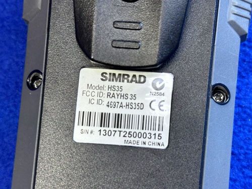 Simrad hs35 wireless handset 000-10791-001; for rs35 and rs90 vhf radios