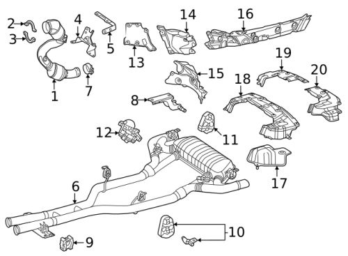 Mercedes benz gle580 gle63 amg s2020-2024 catalytic converter clamp 0009956233