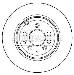 2x brake discs pair vented fits mazda cx9 tb 3.5 rear 2006 on cyc4 325mm set b&amp;b