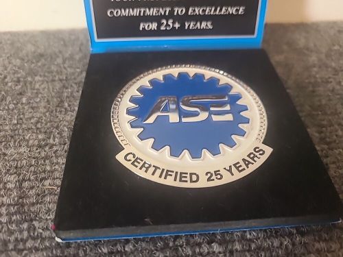 Ase certified 25 years medallion - toolbox magnet - genuine