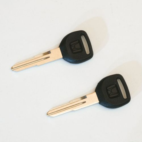 2pc honda genuine key blank 90s civic integra accord prelude crx del sol oem