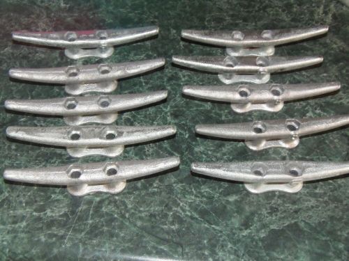 25  new heavy duty 6” galvanized dock cleats anchor boat , free shipping  (1-po)