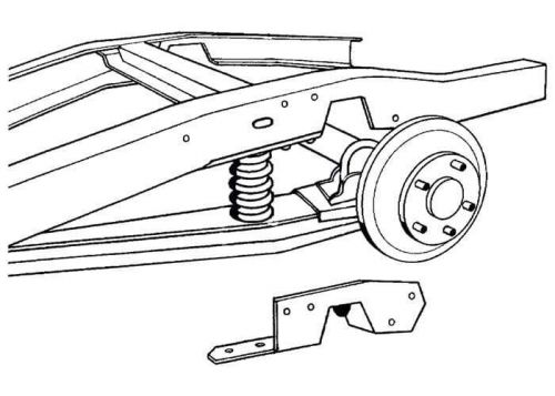 Cnk6372 brothers trucks rear c-notch frame kit - standard