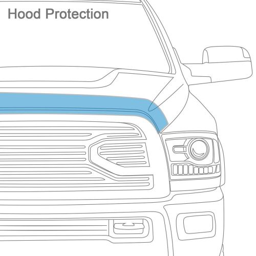 Focus auto hd13r07 - black formfit hood protector