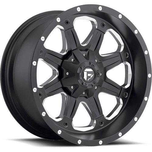 18x9 black fuel boost 8x180 +1 rims nitto trail grappler 275/70/18 tires