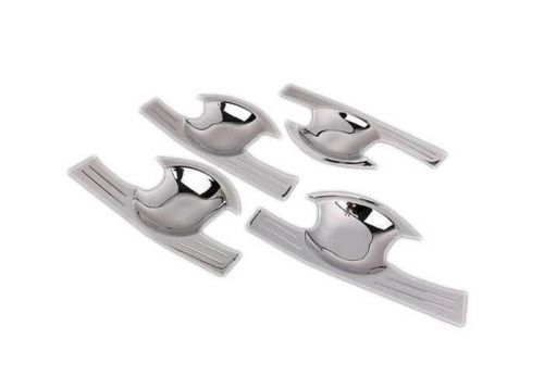 4pcs exterior side door bowl fit for ford explorer 2011-2019 chrome cover trim