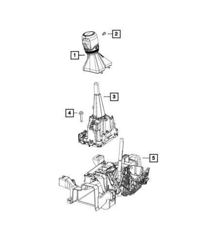 Genuine mopar transmission shifter 6yz581k5aa