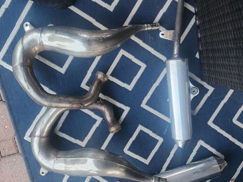 01 yamaha banshee 350  full exhaust  silencer and fatty fmf