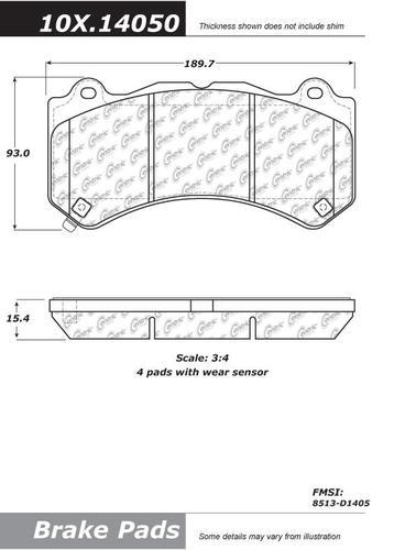 Centric 104.14050 brake pad or shoe, front