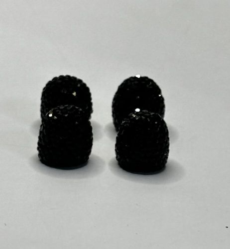 Bling valve stem covers | black bling | 4 pack tire valve caps