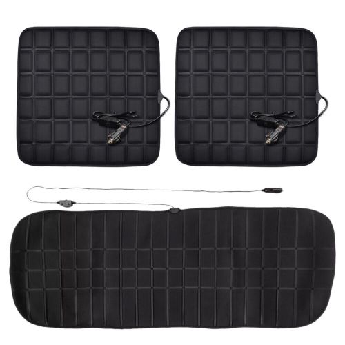 3pcs universal car heated seat cushion hot cover auto 12v heater warmer pad