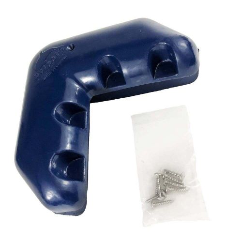 Dock edge de1057nf corner bumper, (1 pc/pk), navy blue