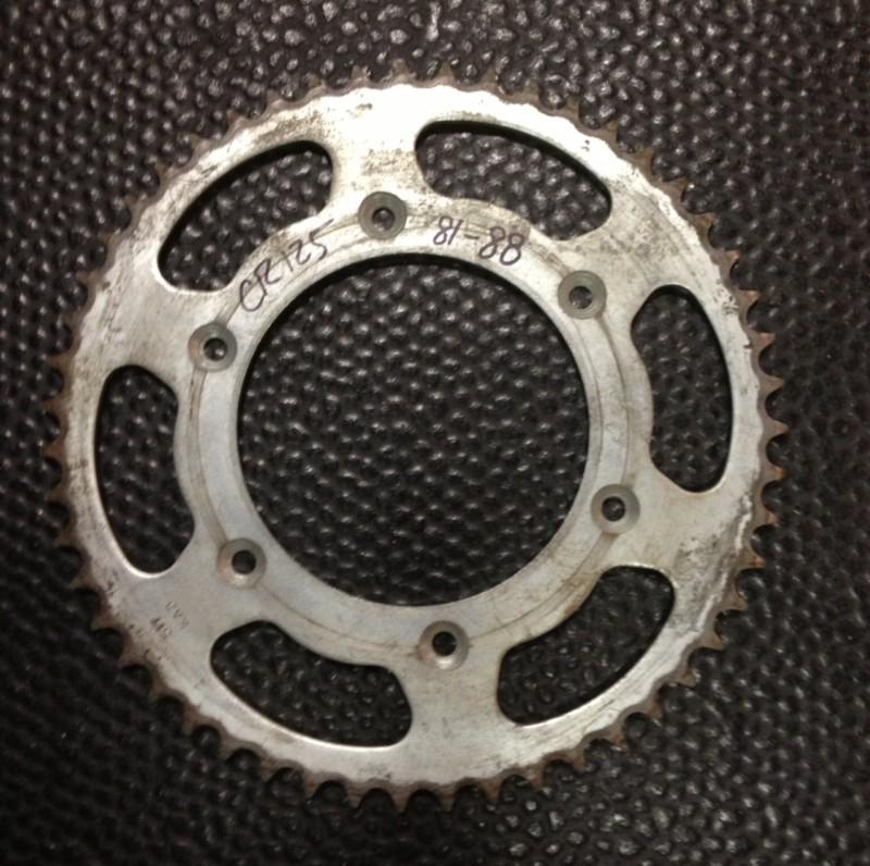 Honda cr125 rear sprocket cr 125 81-88 used 