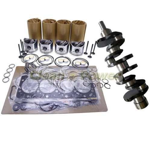 4jb1 rebuild kit&amp;crankshaft for isuzu mustang bobcat 843 853 1213 960 2060