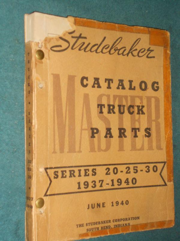 1937-1940 studebaker truck  parts book catalog original 20-30 series truck book