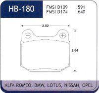 Hawk performance hb180n.560 hp plus brake pad