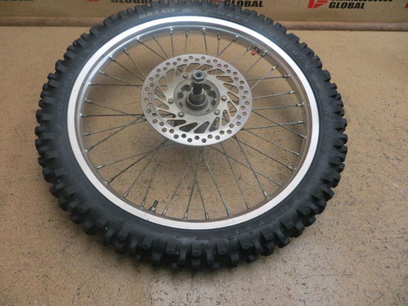 2000 00 honda cr125 cr 125 front wheel rim tire rotor axle hub