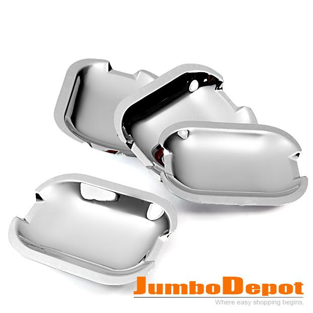 4 piece new set fits mercedes w124 190e e220 mirror chrome door bowl covers hot 