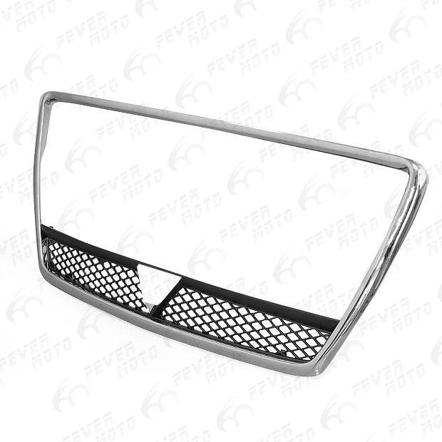 Fm for 08-11 mitsubishi lancer chrome front grille around trim bumper fender