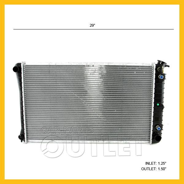 Electra lesabre rivera delta88 toronado 3.8l v6 radiator 28-1/4"core 1row no lci