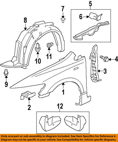 Honda oem 74151svaa00 fender liner