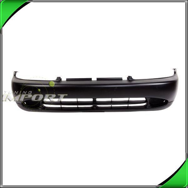 93-96 mitsubishi mirage 2dr front bumper fascia cover primed plastic paint-ready