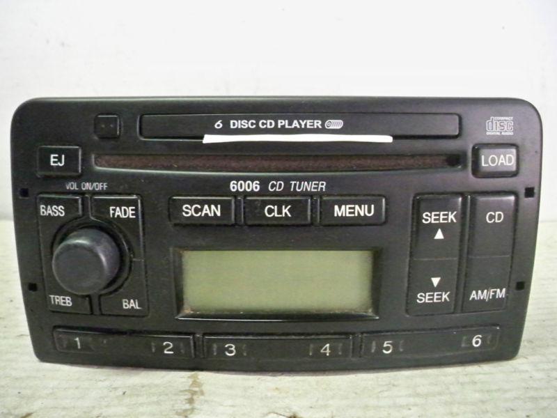 03-04 ford focus 6006 6 disc cd changer radio ww007