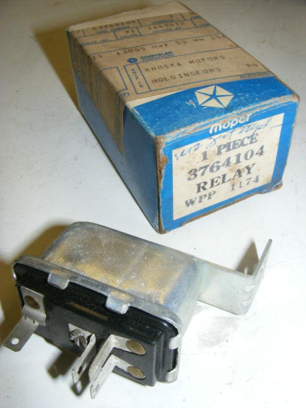 1972 dodge plymouth b-bodies a/c clutch relay nos new 3764104 air conditioning