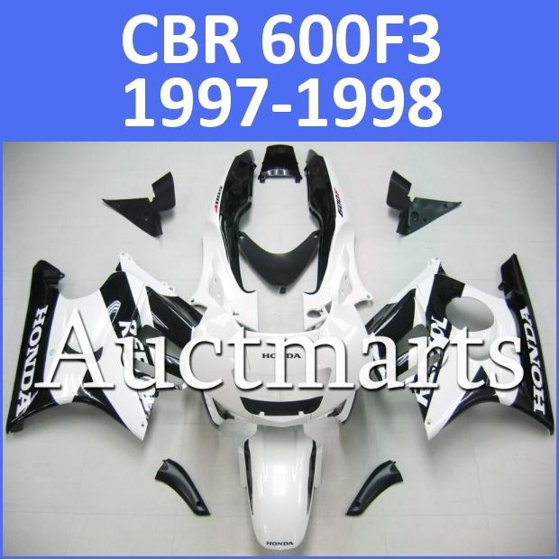 Fit honda cbr600f3 97 98 cbr 600 f3 1997 1998 fairing kit bodywork p1 d10