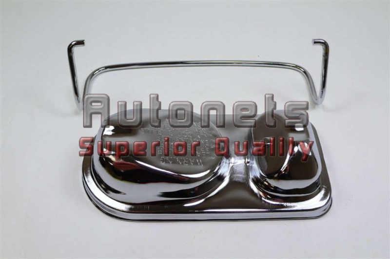 Ford 1973-83 brake master cylinder cover chrome steel mustang single bail cap