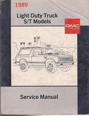 1989 chevy s\t truck factory issue repair manual