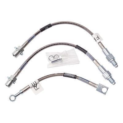 Russell 693000 brake lines street legal braided stainless steel ford mustang kit