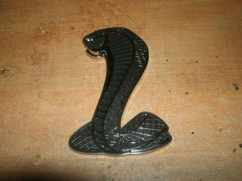 Ford mustang shelby svt cobra torino cobra snake emblem new 4" lh drivers side