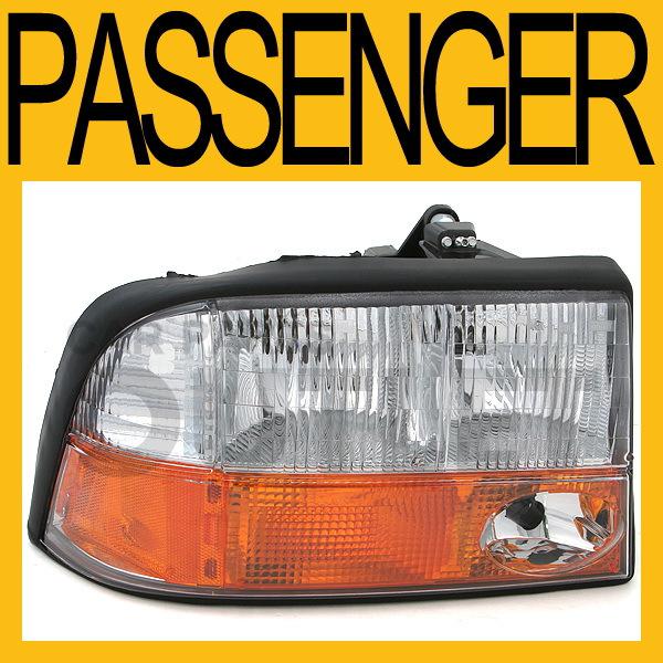 98-04 gmc jimmy s15 sonoma bravada head light lamp w/fog passenger side right rh