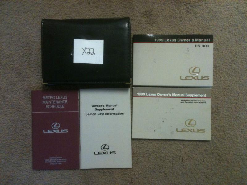 1999 lexus es300 owners manual 