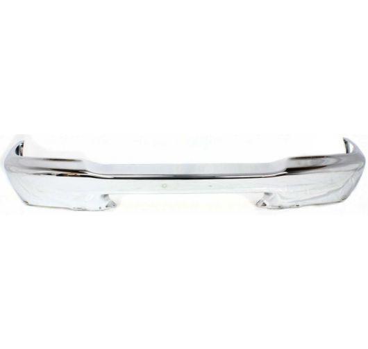 99 00 ford truck ranger xlt styleside front bumper face bar chrome w/o pad holes