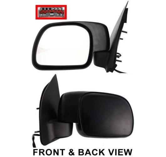 New drivers power side view mirror glass housing 99-07 ford super duty truck