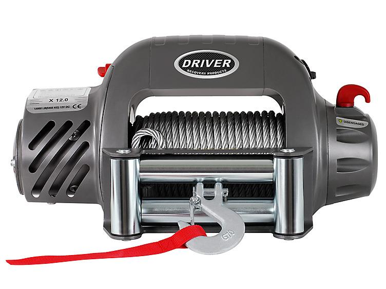 Driver x12-titanium 12,000 lb 12 volt electric self recovery winch 12v 12000 12k